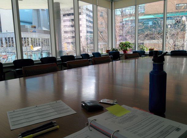 Studying instead of riding