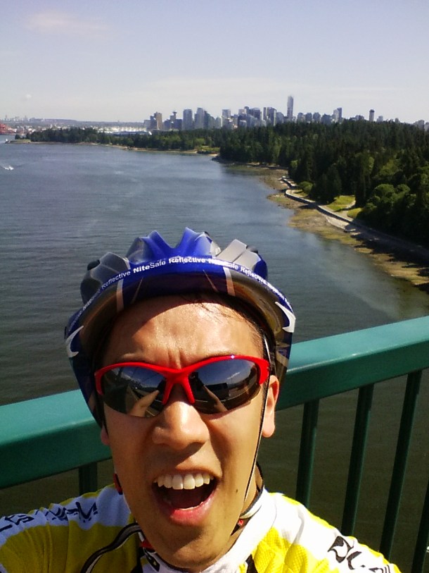 View from the Capilana Suspension Bridge (downtown Vancouver in the background)